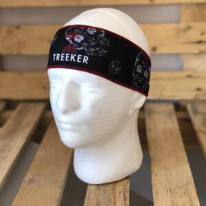 bandana calaveras flor blancas